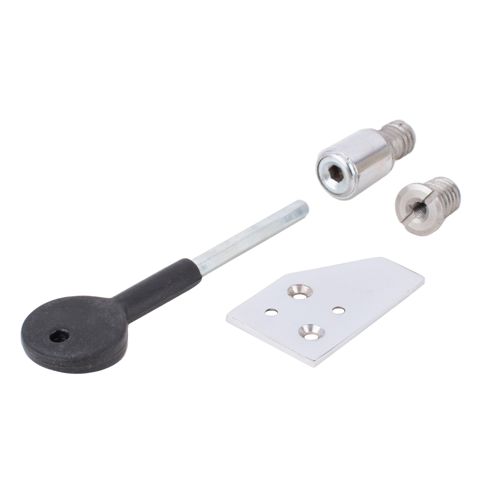 Sash Heritage Sash Stop 19mm with 100mm Key and 2 S/S Inserts - Polished Chrome